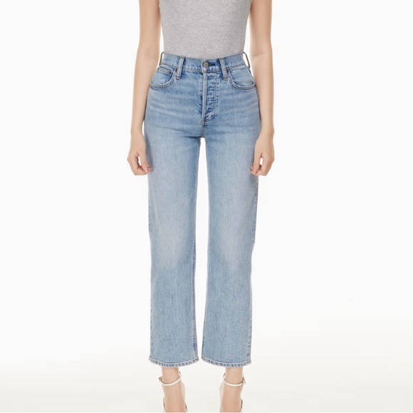 Aritzia Denim Forum The Arlo High Rise Straight 28L High waisted straight jeans - Picture 1 of 8